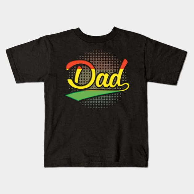 Bolivian Dad - Gift for Bolivian From Bolivia Kids T-Shirt by Country Flags